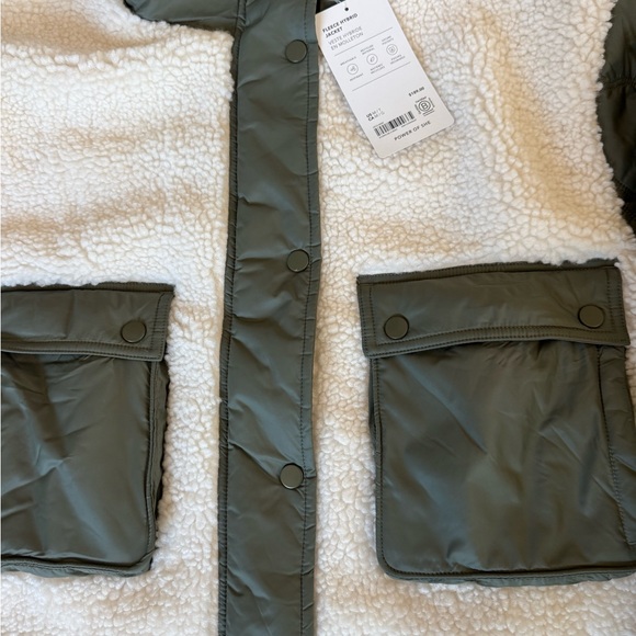 Athleta Fleece Hybrid Jacket Medium NWT - Picture 5 of 9